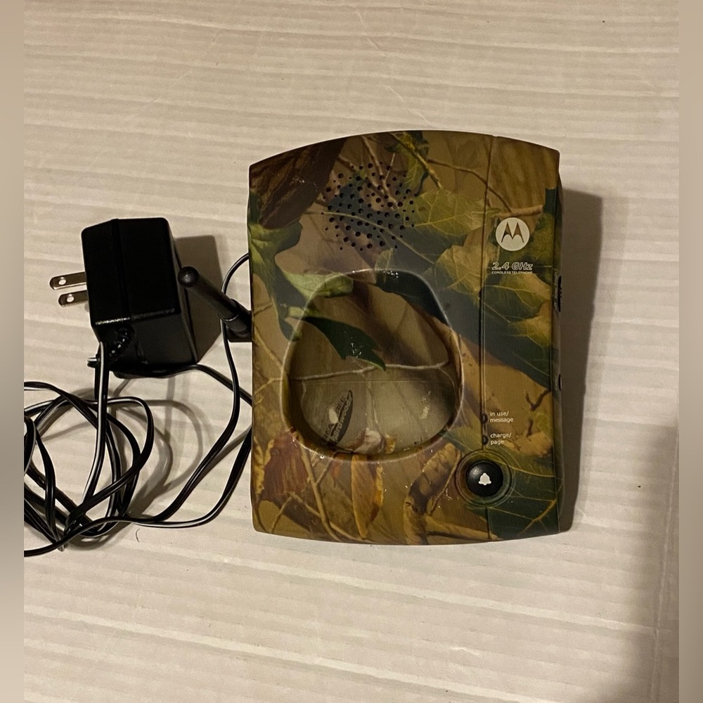 Motorola camo wildlife ringtone cordless BASE ONLY MA457